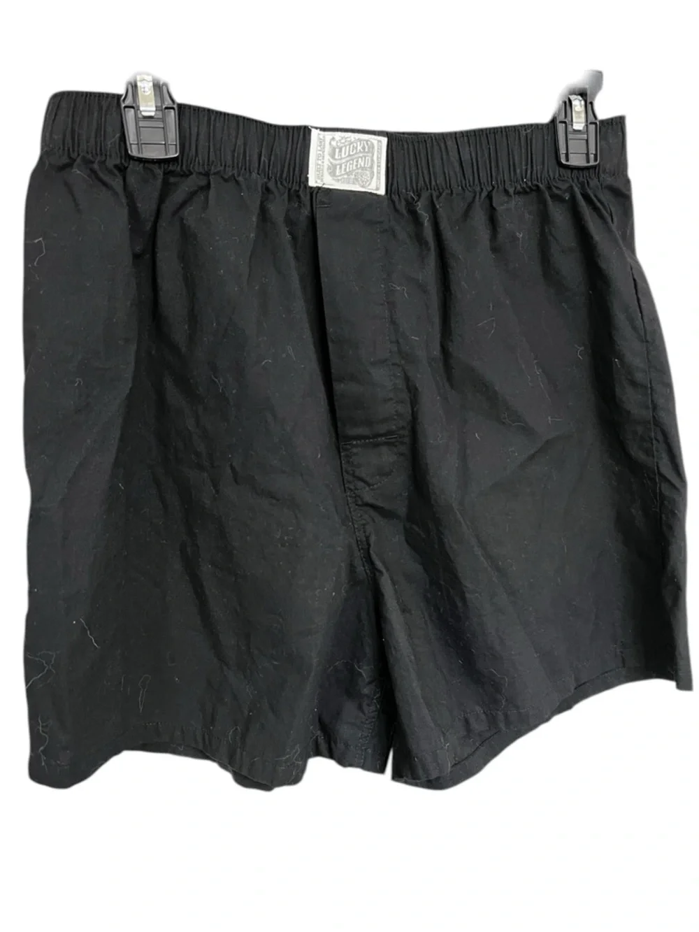 Women’s  Black Cotton Boxer Style Shorts